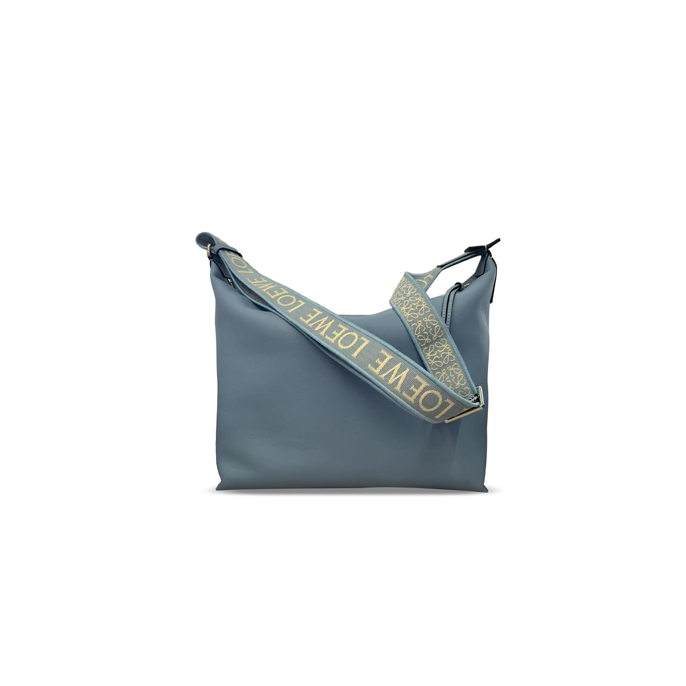 LOEWE CUBI CROSSBODY BAG IN SUPPLE SMOOTH CALFSKIN AND JACQUARD B906K70X13 (44*30*18cm)
